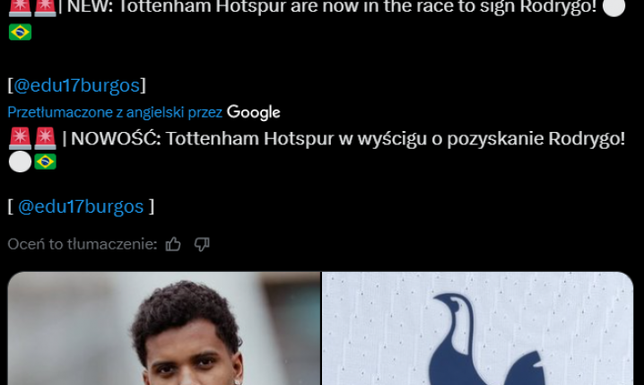 Ten klub z Premier League... DOŁĄCZYŁ DO WYŚCIGU O RODRYGO O.o