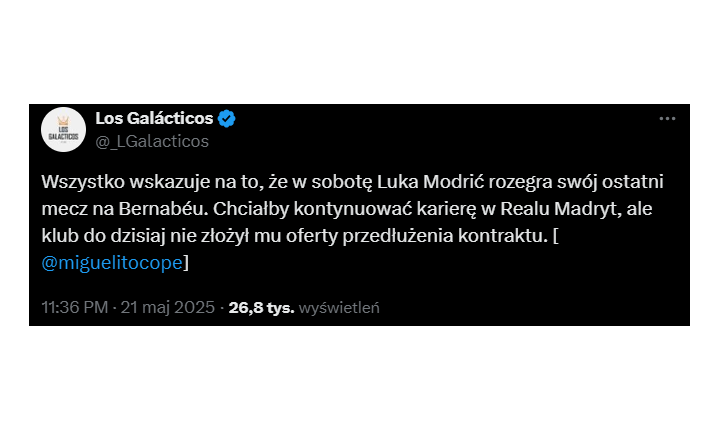 PILNE! Oto DECYZJA Realu Madryt w sprawie PRZYSZŁOŚCI Modricia!