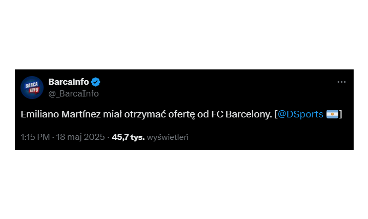 CZOŁOWY BRAMKARZ ŚWIATA z ofertą od Barcelony!