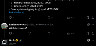 Tak GROK podsumował kadencję Dariusza Mioduskiego w Legii :D