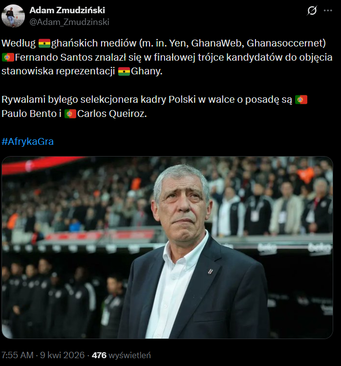 HIT! Fernando Santos może OBJĄĆ KADRĘ NA MŚ 2026!