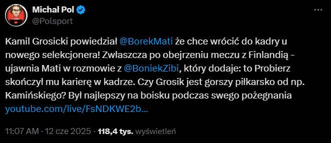 HIT! Ten był już kadrowicz chce WZNOWIĆ KARIERĘ REPREZENTACYJNĄ!