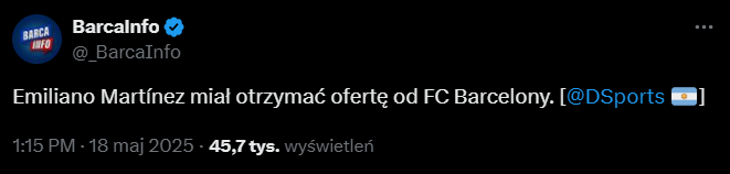 CZOŁOWY BRAMKARZ ŚWIATA z ofertą od Barcelony!