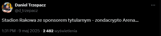 Stadion Rakowa ZMIENIŁ NAZWĘ! Od teraz to...