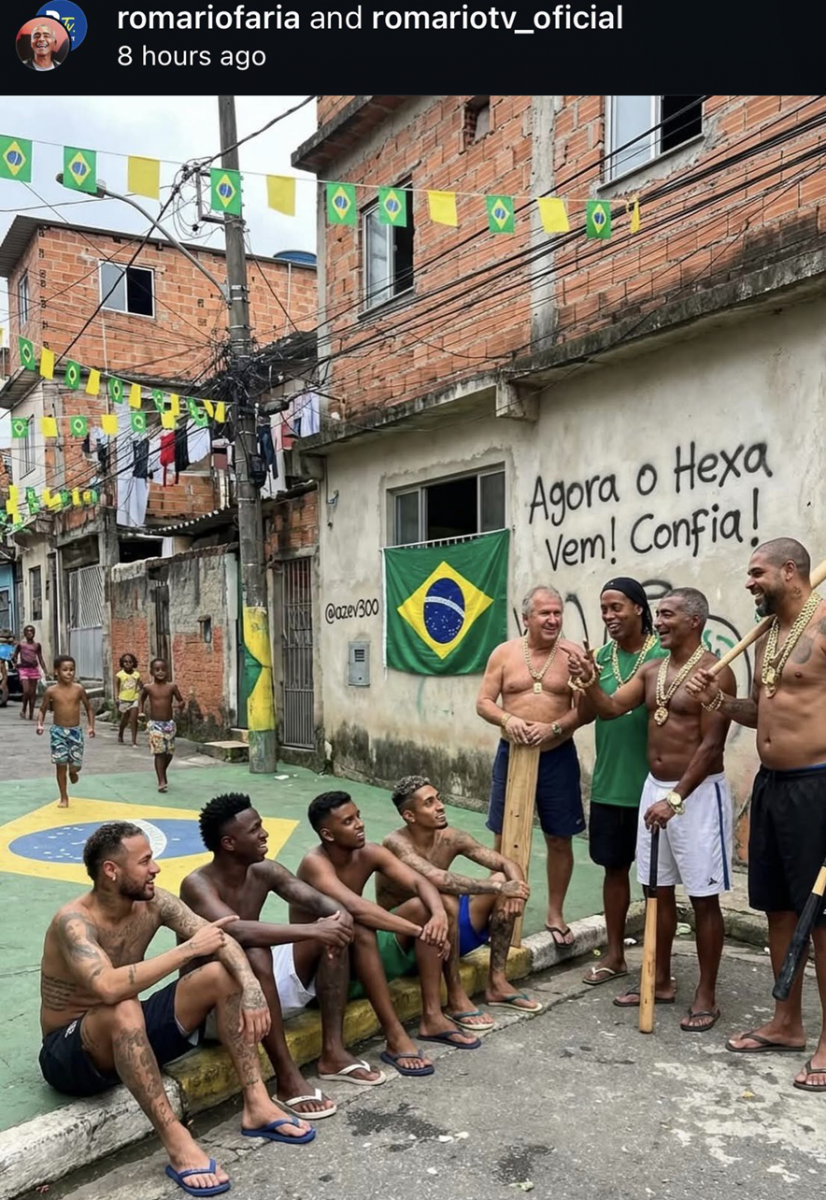 Takie zdjęcie WYGENEROWAŁ W AI Romario i wrzucił na swój profil xD