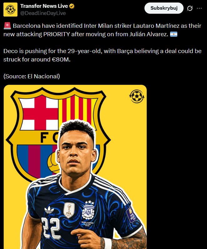 JUŻ NIE ALVAREZ! Barcelona ma na oku NOWEGO NAPASTNIKA!