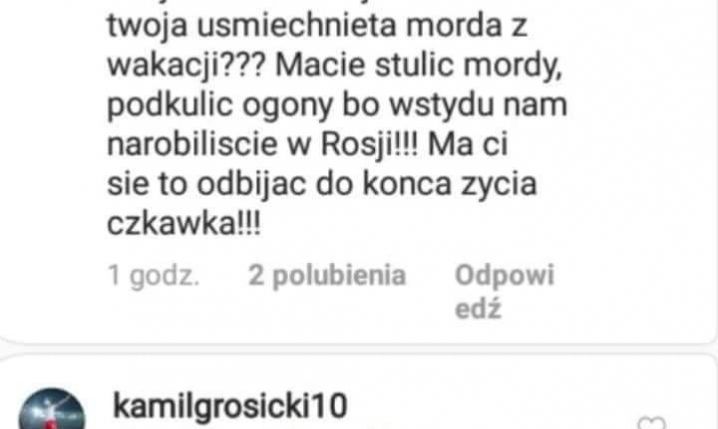 Kamil Grosicki na Instagramie odpowiedział kibicowi