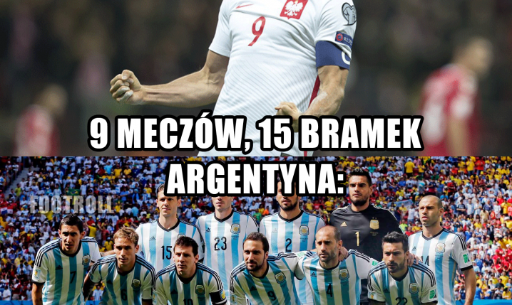 Lewandowski przyćmił reprezentację Argentyny