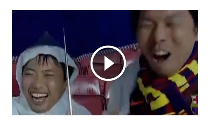 Komiczna reakcja kibiców Barcy na czerwoną kartkę Pique! [VIDEO]