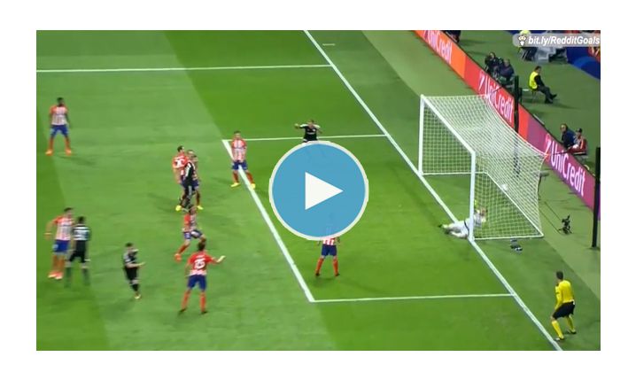 Qarabag strzela gola z Atletico! 1-0!!! [VIDEO]
