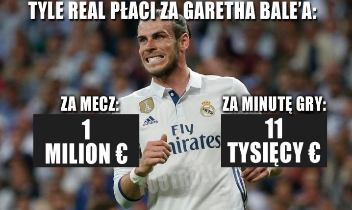 Tyle Real Madryt płaci za MINUTĘ gry Bale'a!