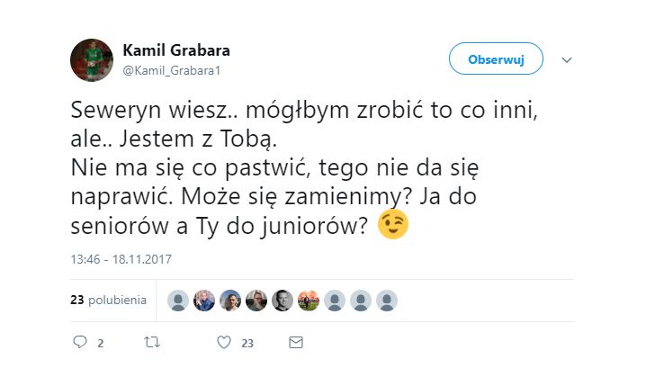 Kamil Grabara znowu ciśnie Kiełpina! xD