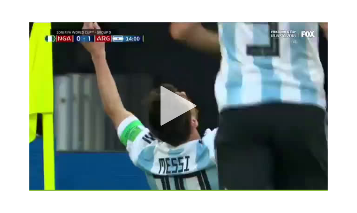 Pierwszy gol Leo Messiego na Mundialu w Rosji [VIDEO]