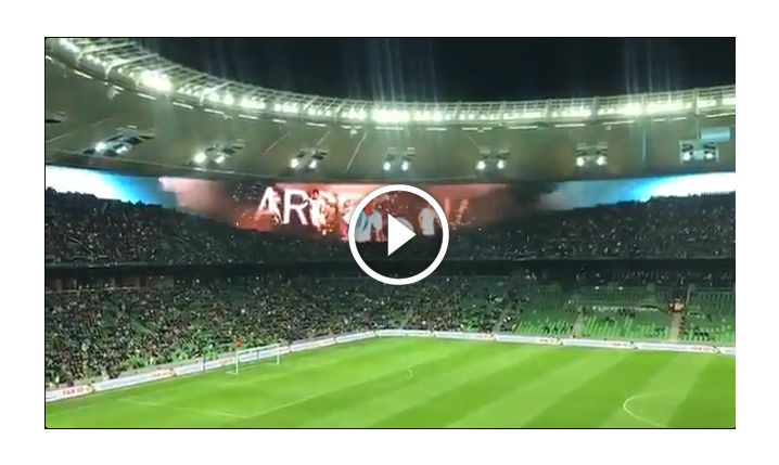 Mega efekt na stadionie podczas meczu Argentyna - Nigeria!