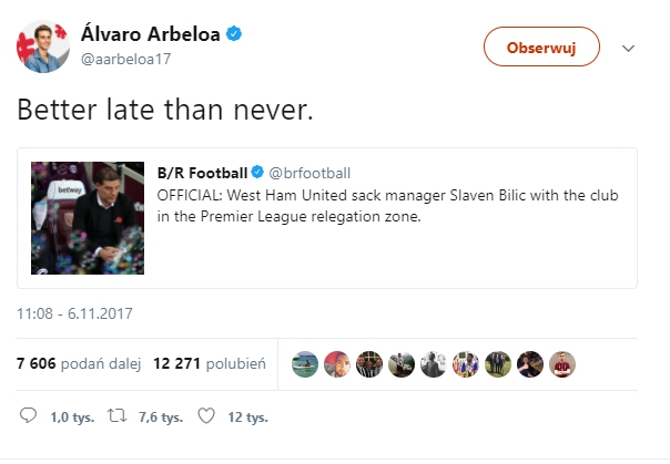 Tak Alvaro Arbeloa zareagował na zwolnienie Bilicia