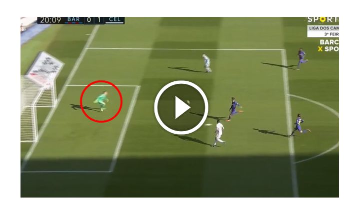 Kapitalna interwencja Ter Stegena! Aspas i Messi strzelają! 1-1! [VIDEO]