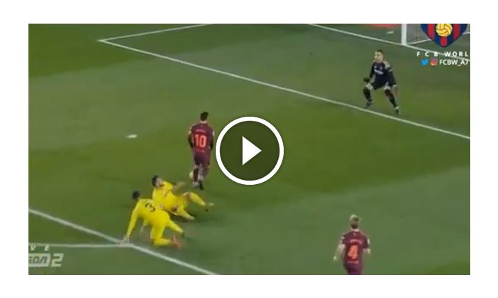 Messi kontra obrońcy Villarreal... 2-0! xD [VIDEO