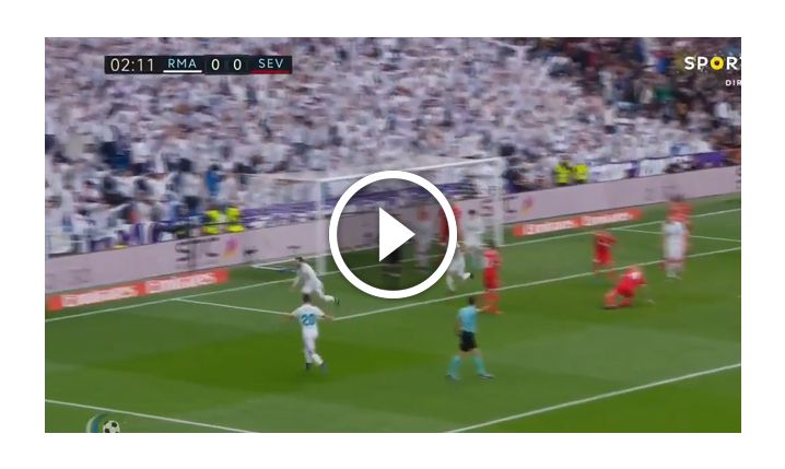 Nacho ładuje gola w 3 minucie  z Sevillą! [VIDEO]