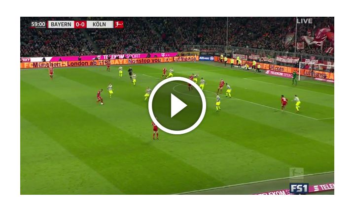 Lewandowski ładuje gola z FC Koln! [VIDEO]