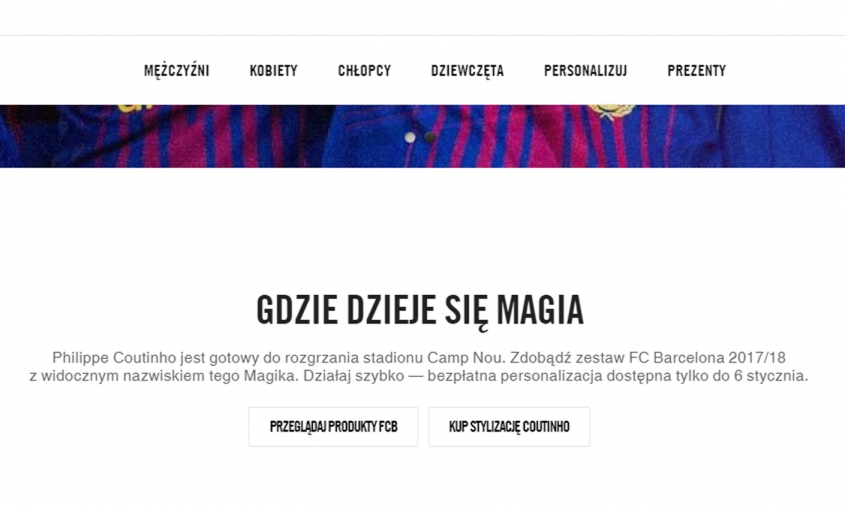 Co za wpadka oficjalnego sklepu nike! Zdradzili transfer Barcelony...