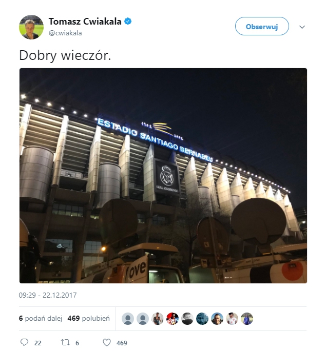 Ślad Legii zostawiony przed Santiago Bernabeu rok temu... 😀