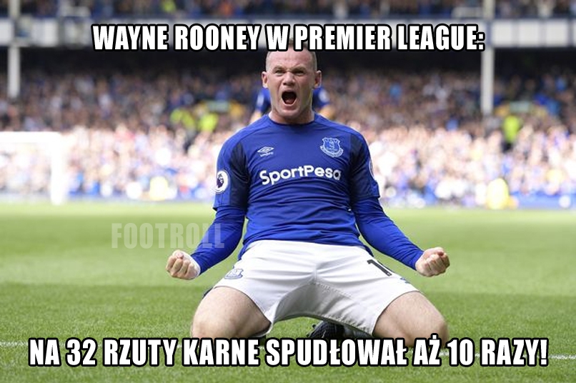 Niechlubna statystyka Rooneya w Premier League!