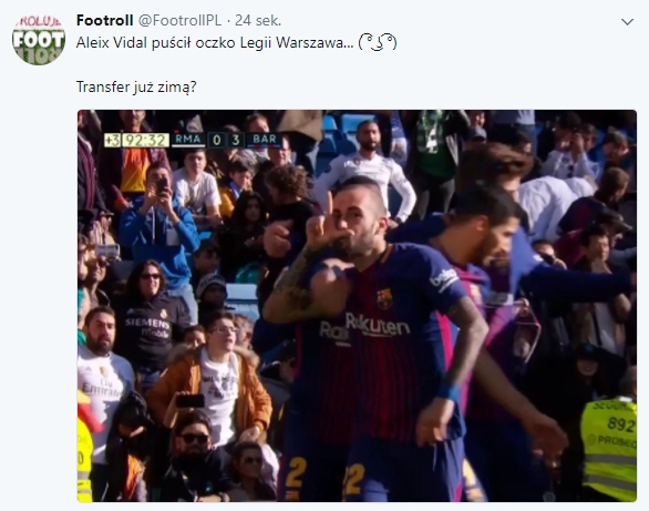 Aleix Vidal po bramce sugeruje zmianę klubu.... :D