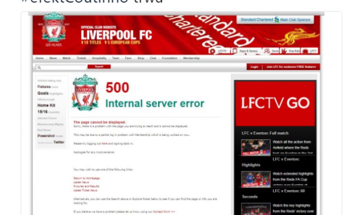 Oficjalna strona Liverpoolu po transferze Coutinho... :D