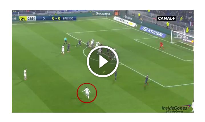 WOW! Fekir ładuje gola z rzutu wolnego z PSG! [VIDEO]