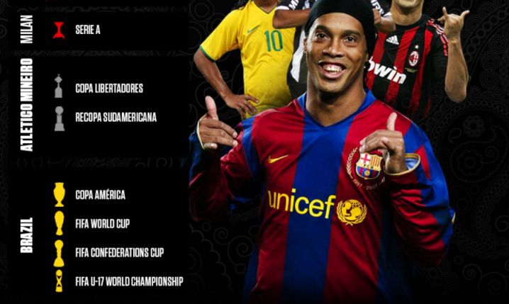 Tyle Ronaldinho zdobył w swojej karierze!