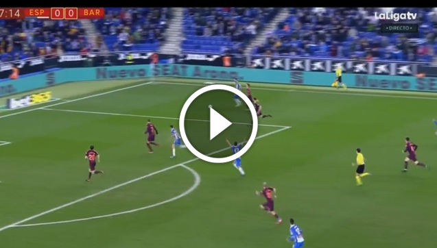 Melendo ładuje gola FC Barcelonie! 1-0 [VIDEO]