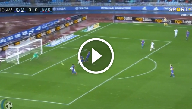 Willian Jose ładuje gola z FC Barceloną! 1-0 [VIDEO]
