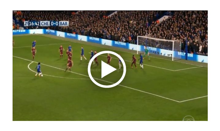 Willian ładuje gola z Barceloną! 1-0 [VIDEO]