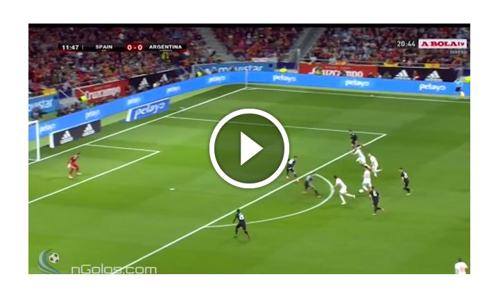 Diego Costa ładuje gola na 1-0 z Argentyną! [VIDEO]