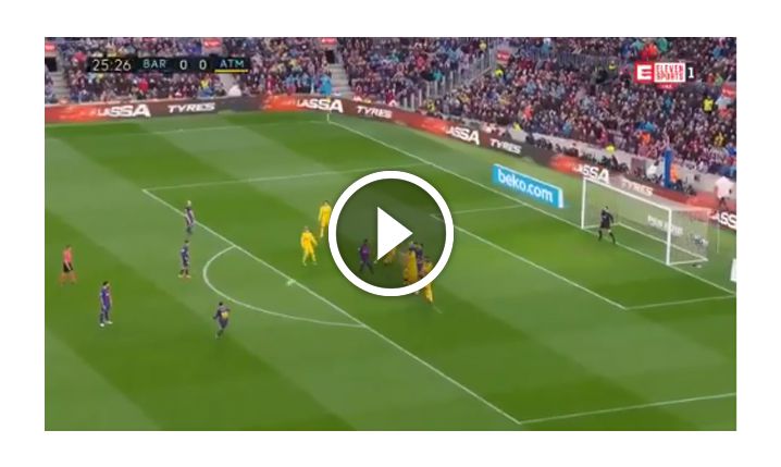 Cudowny GOOL Messiego z rzutu wolnego! 1-0 [VIDEO]