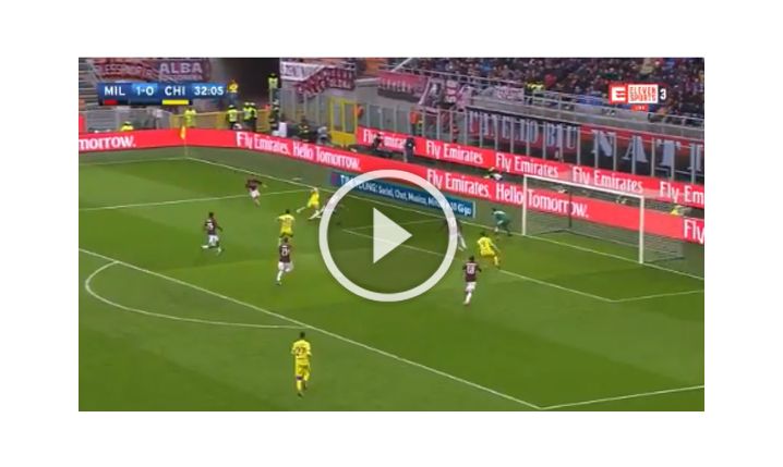 Mariusz Stępiński strzela gola z AC Milan! [VIDEO]