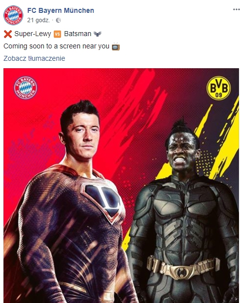 Tak Bayern zapowiedział mecz z BVB.... :D