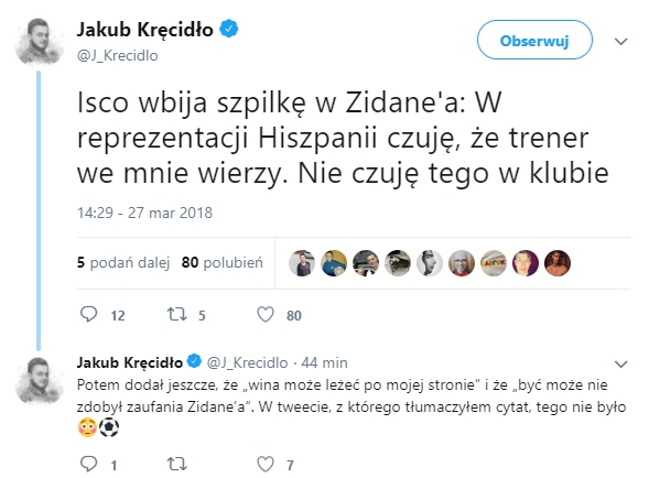 Zaskakująca wypowiedź Isco po meczu z Argentyną!