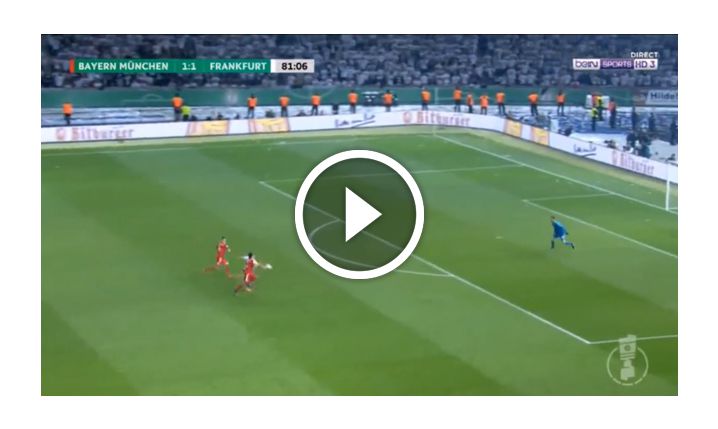 Ante Rebic ładuje GOLA na 2-1 w finale z Bayernem! [VIDEO]