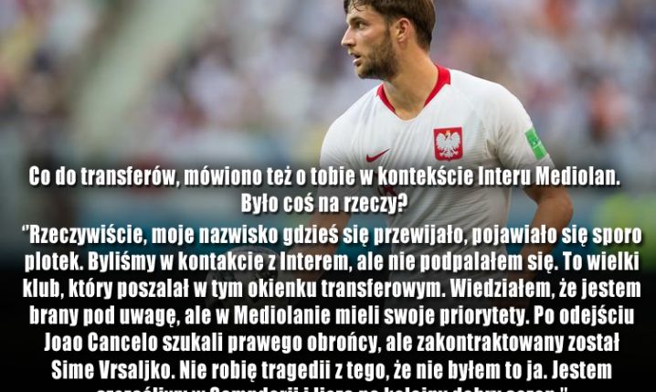 Bereszyński o niedoszłym transferze do INTERU