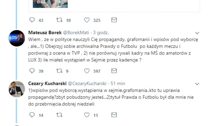 Ostre spięcie Borka z Kucharskim na Twitterze