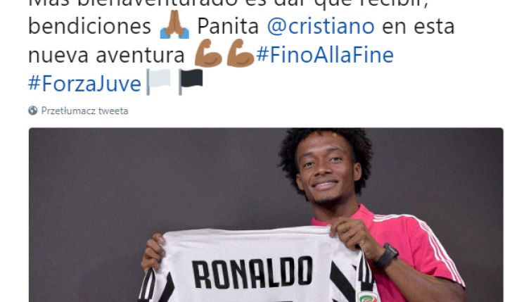 Cuadrado przekazał ''7'' Cristiano Ronaldo