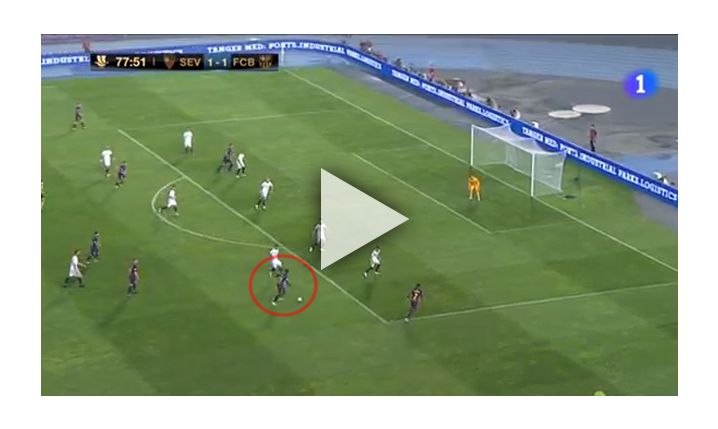 FENOMENALNY gol Dembele z Sevillą! 2-1 [VIDEO]