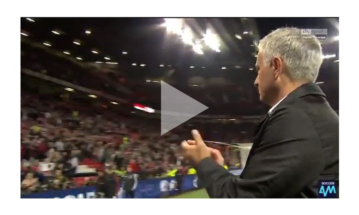 Zachowanie Mourinho i kibiców Manchesteru United po meczu [VIDEO]