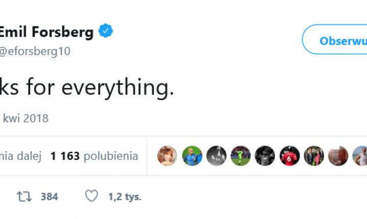 Tajemniczy wpis Forsberga na Twitterze...