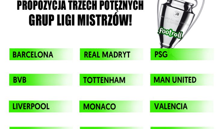 Propozycja trzech POTĘŻNYCH grup LM