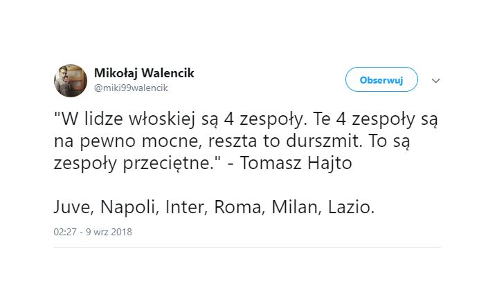 Hajto o poziomie ligi włoskiej... :D