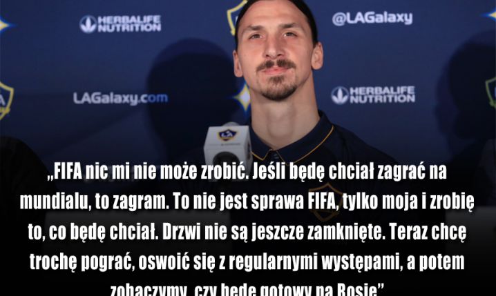 Ibrahimović w swoim stylu skomentował groźby FIFA... :D