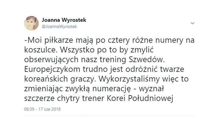 Sprytne zagranie trenera Korei Płd przed meczem MŚ... :D