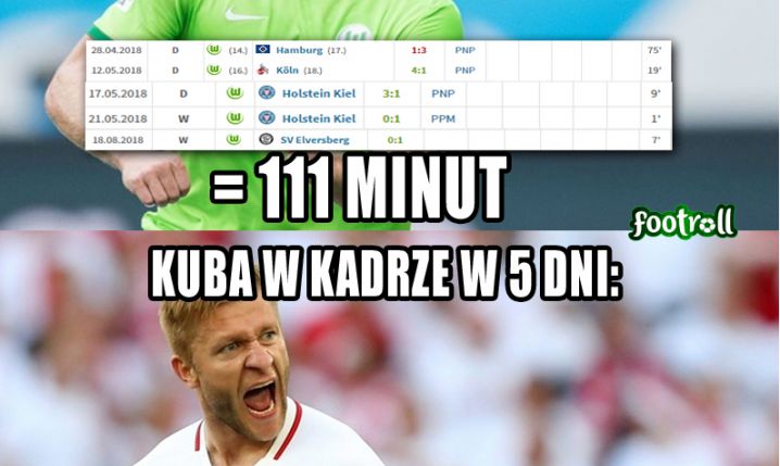 Błaszczykowski w kadrze i Wolfsburgu.... Ciekawe porównanie!